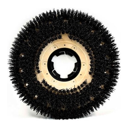 The Malish Corporation Malish 18" MAL-GRIT Grit Brush w/NP-9200 Clutch Plate, Black 813218NP